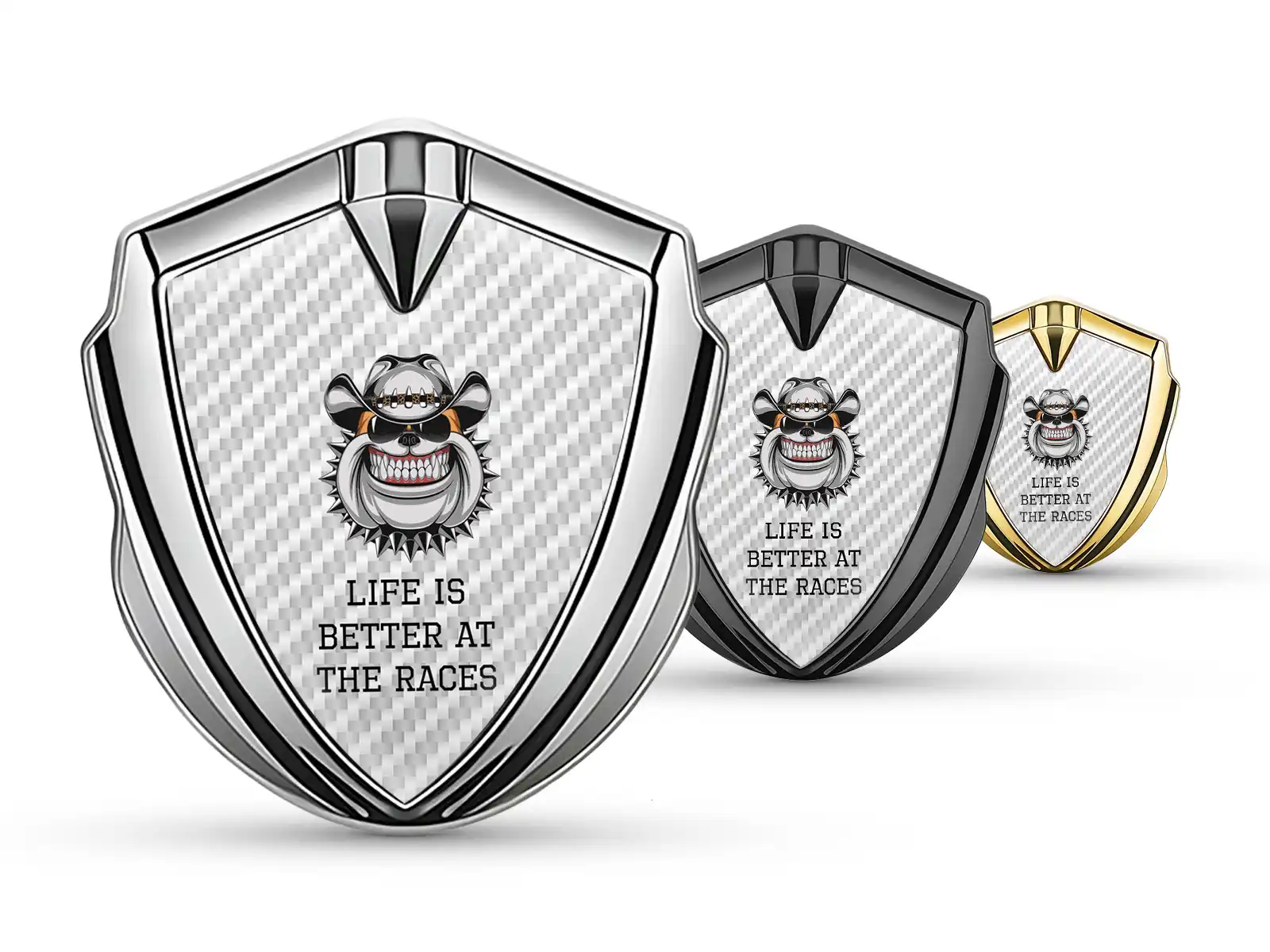 Badge Self Adhesive Tuning Style Glossy Top
